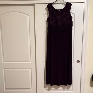 Elegant Purple Sleeveless Special Occasion Dress good for Mother of the Bride